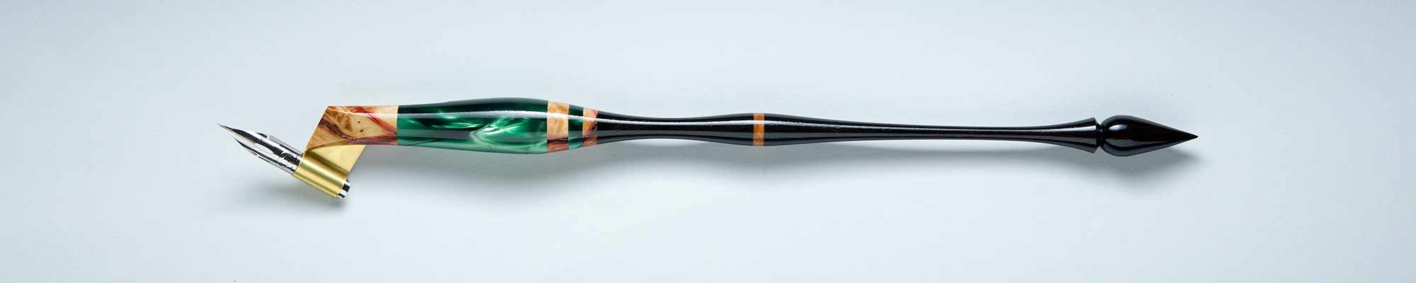 Oblique Pen Holder 1 Poem Calligraphy